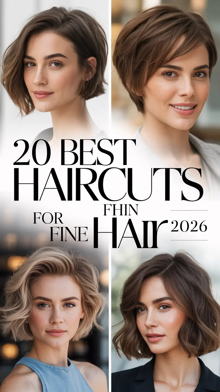 Best Haircuts for Thin Fine Hair 2026: Trendy Cuts That Make Hair Look Fuller and Voluminous