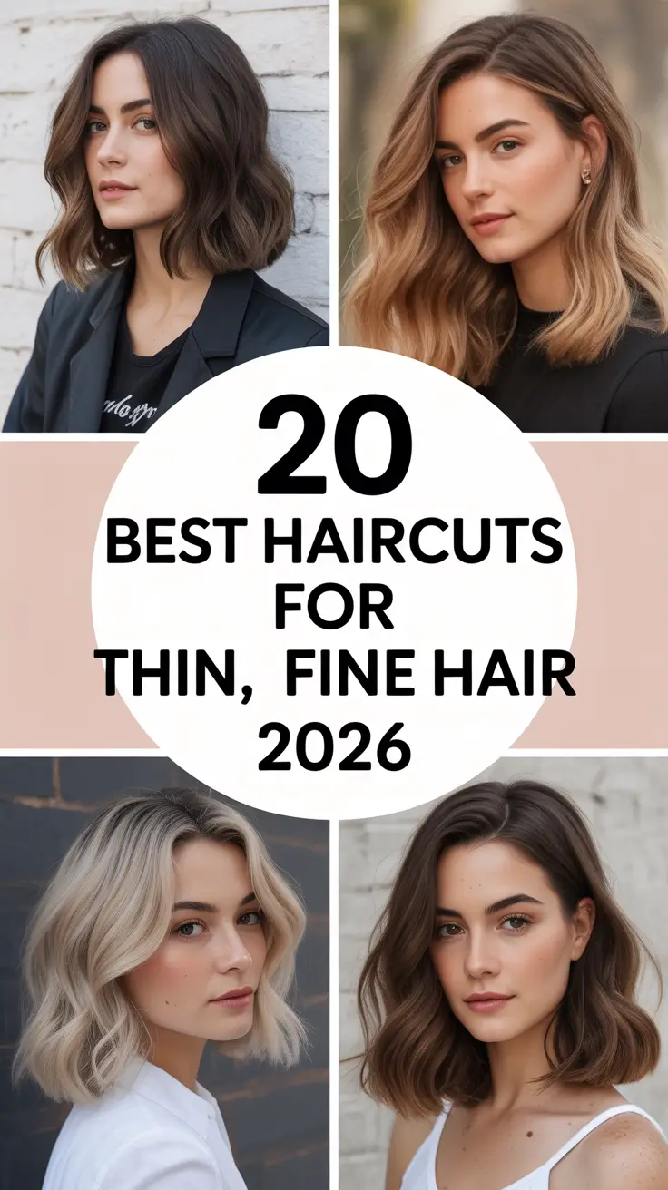 Best Haircuts for Thin Fine Hair 2026: Trendy Cuts That Make Hair Look Fuller and Voluminous
