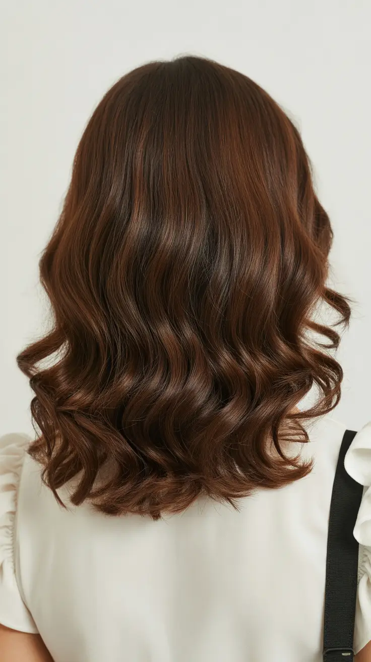 best haircuts for wavy hair 2026 Soft Medium Layers with Glossy Waves