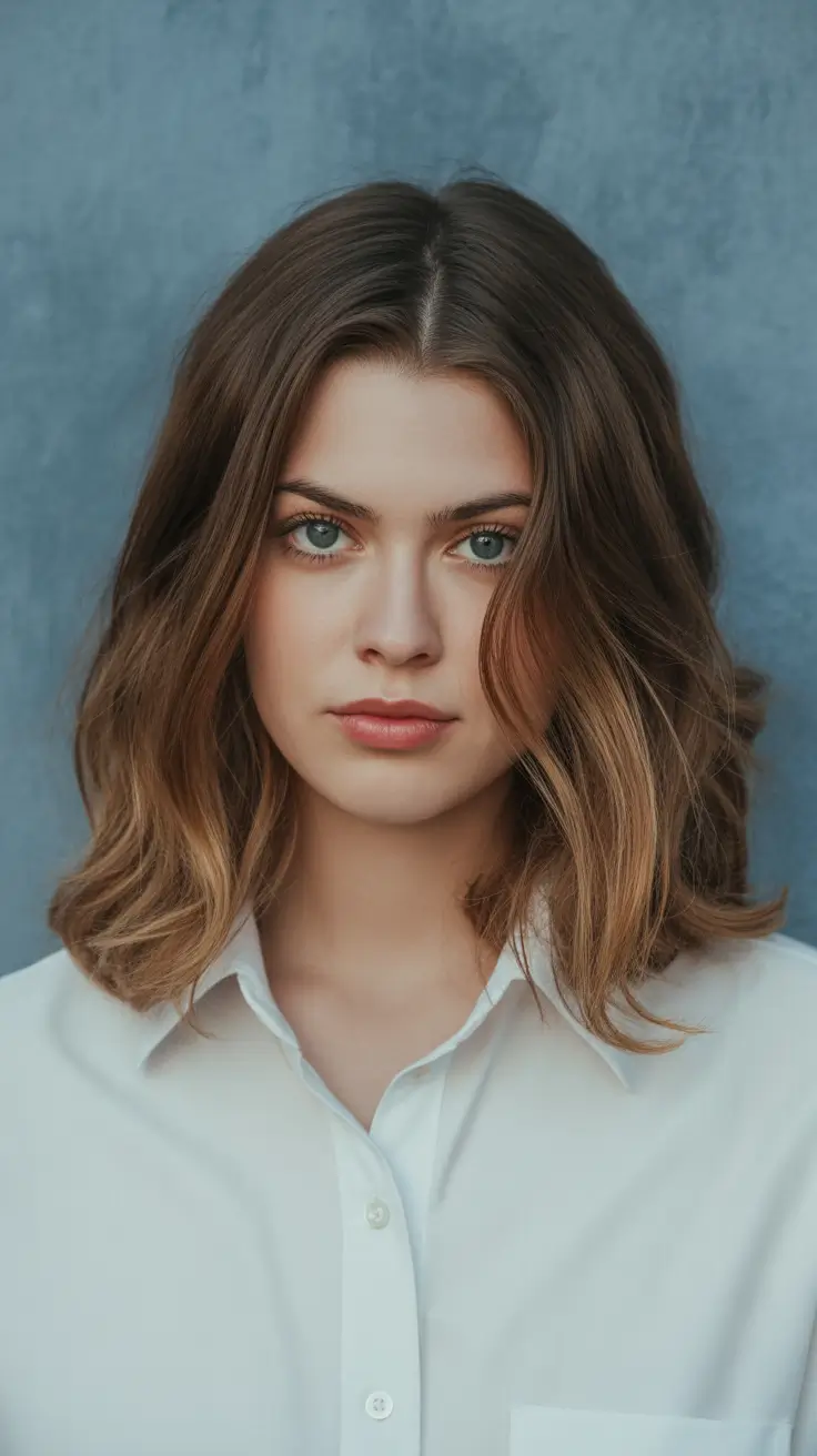 best haircuts for wavy hair 2026 Classic Mid-Length Bob with Natural Flow