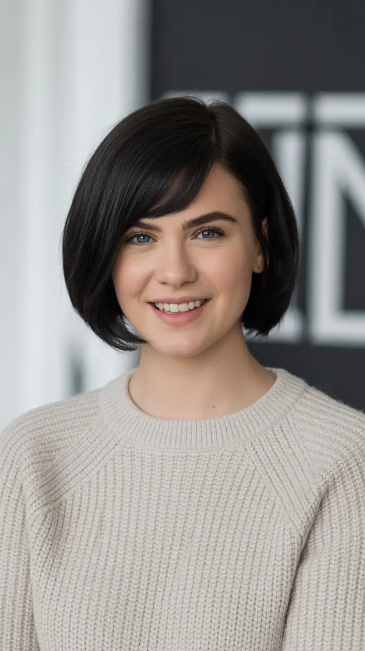 short haircuts for women 2026 Classic Short Bob with Gentle Face Framing