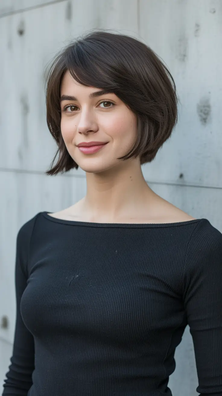 short haircuts for women 2026 Airy Layered Bob with Breezy Lift