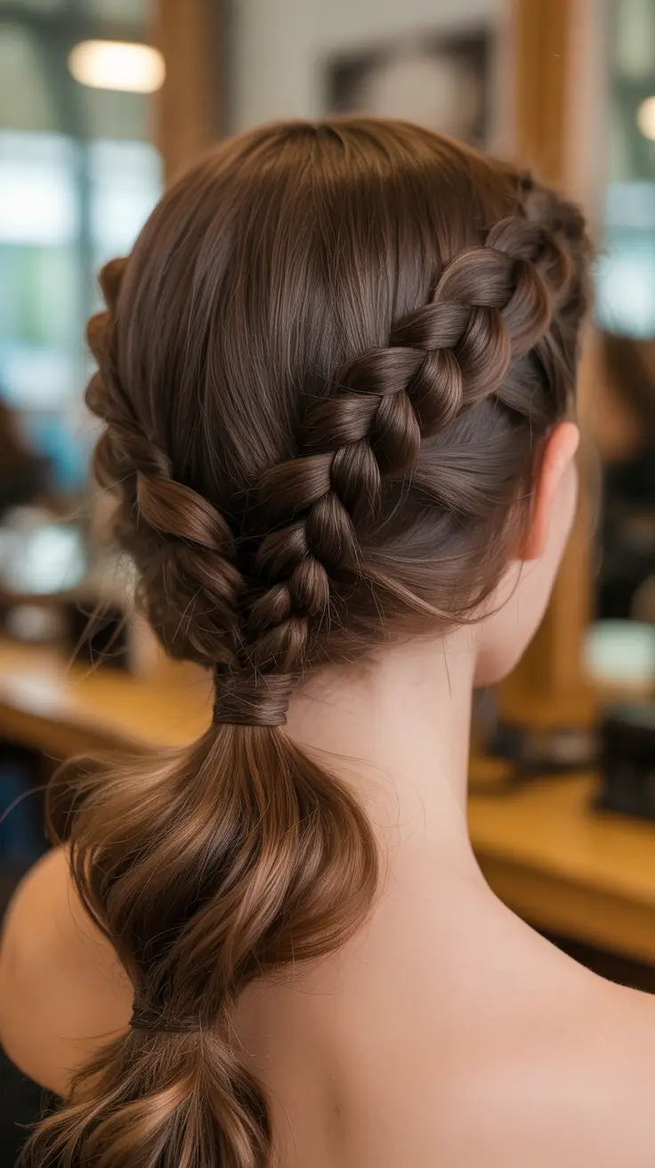 Braided hairstyles for women 2026 Soft Dutch-Braided Pony