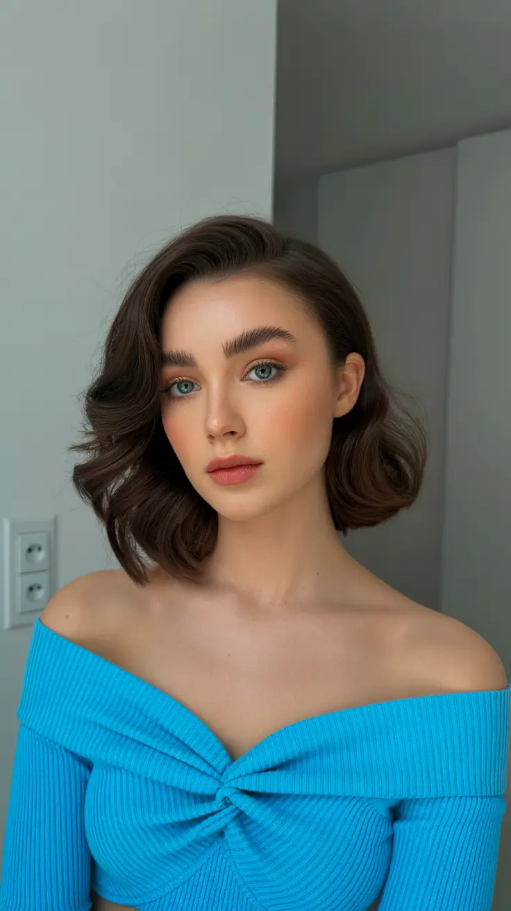 Chic side part hairstyles 2026 Soft Retro Side Part Waves for Everyday Glow