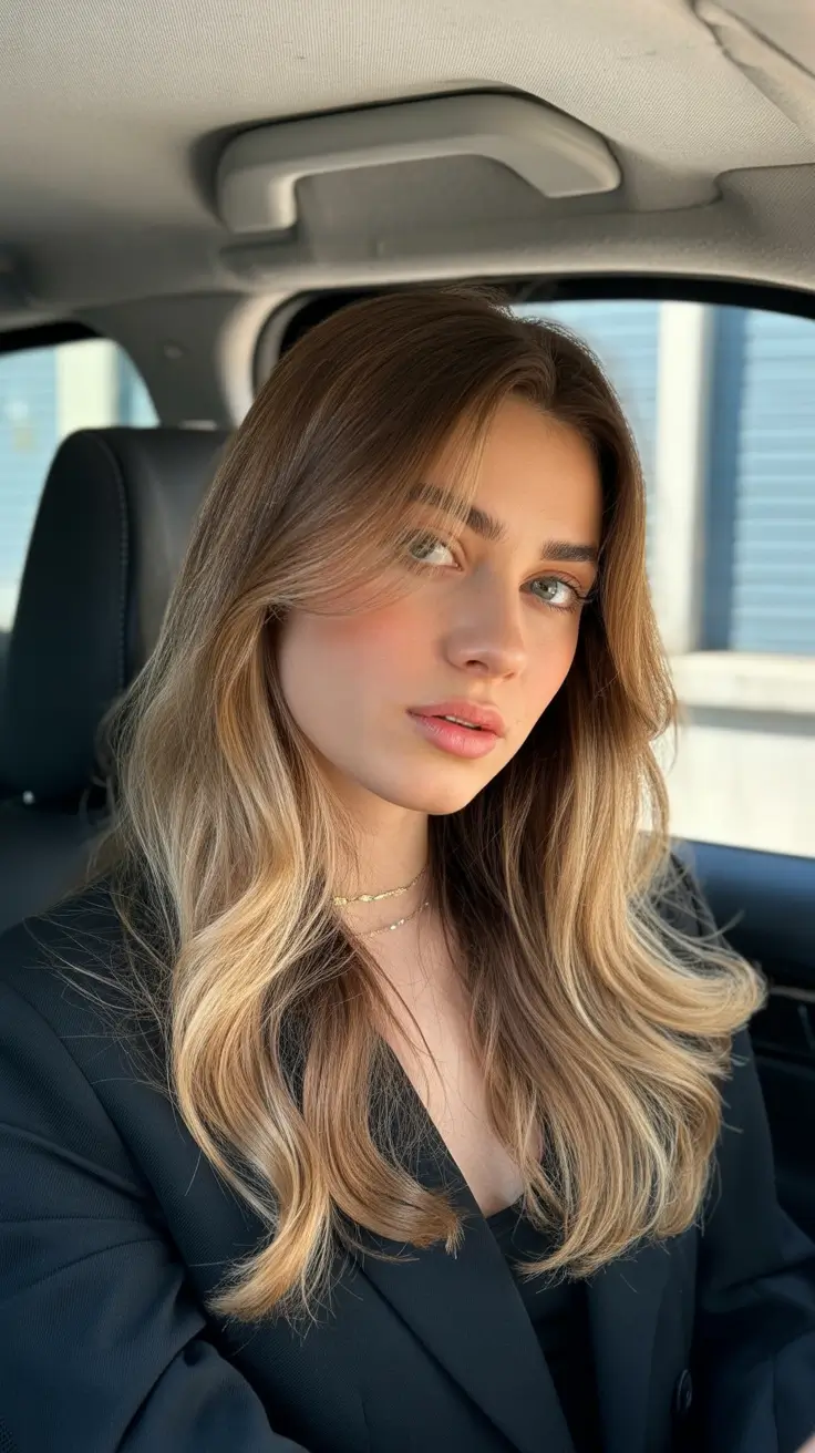 Chic side part hairstyles 2026 Sunlit Balayage Lengths with a Relaxed Side Sweep