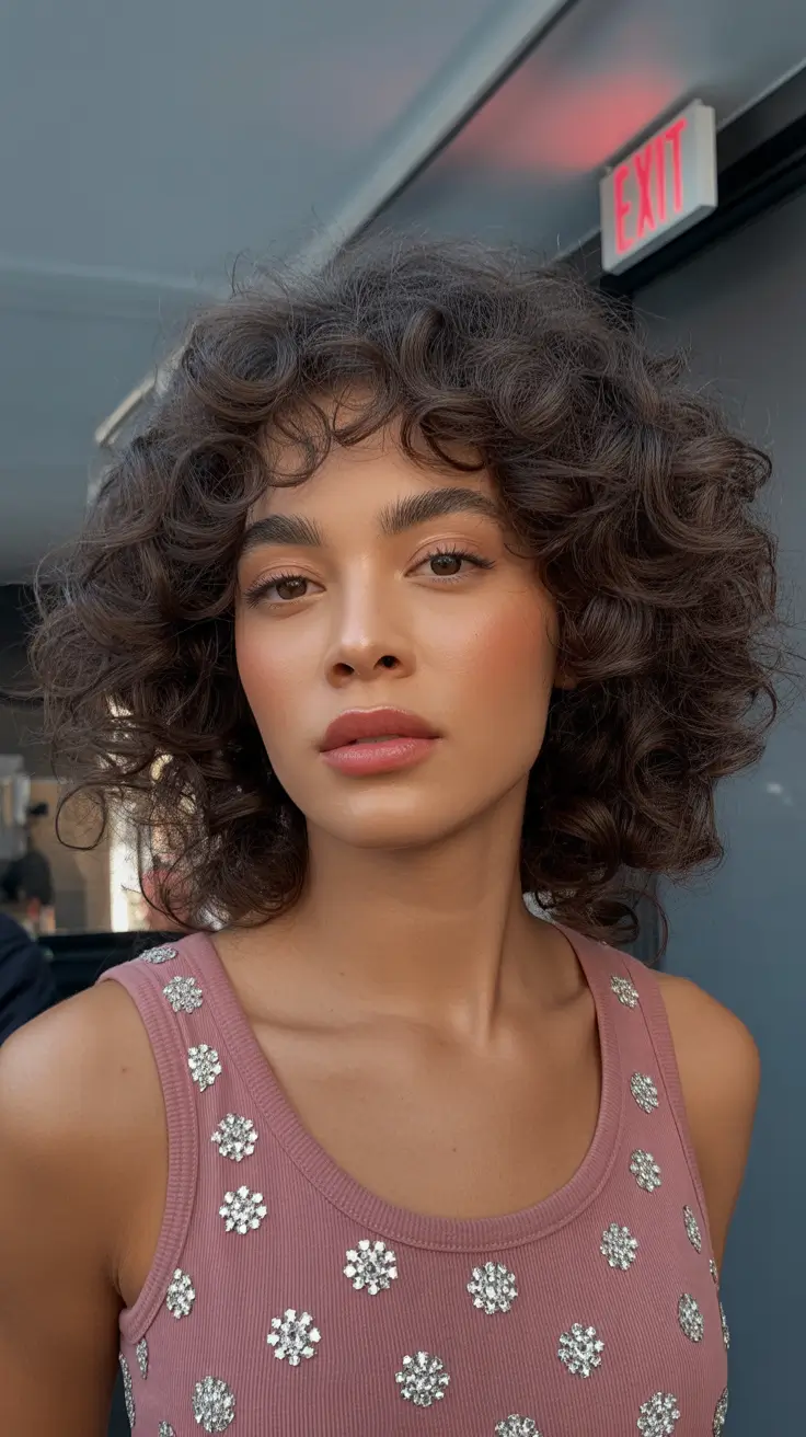 curly hairstyles Effortless Curly Bob with Soft Rounded Shape