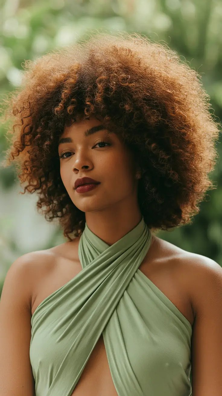 curly hairstyles Textured Auburn Volume with Soft-Rounded Shape