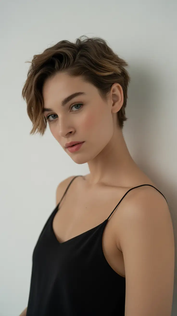 Cute hairstyle ideas 2026 Chic Pixie with Tousled Texture