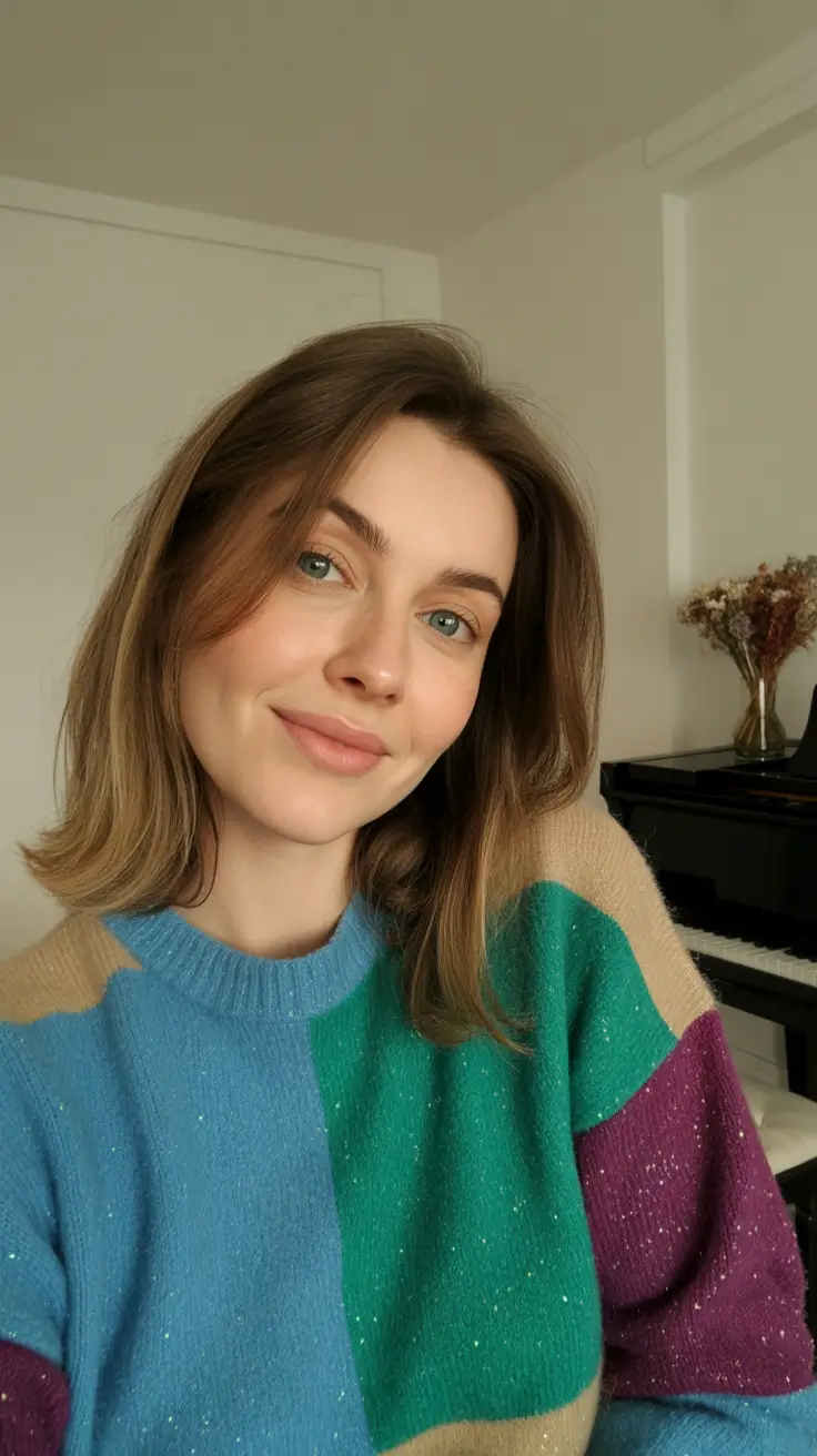 Cute hairstyle ideas 2026 Laid-Back Shoulder-Length Bob