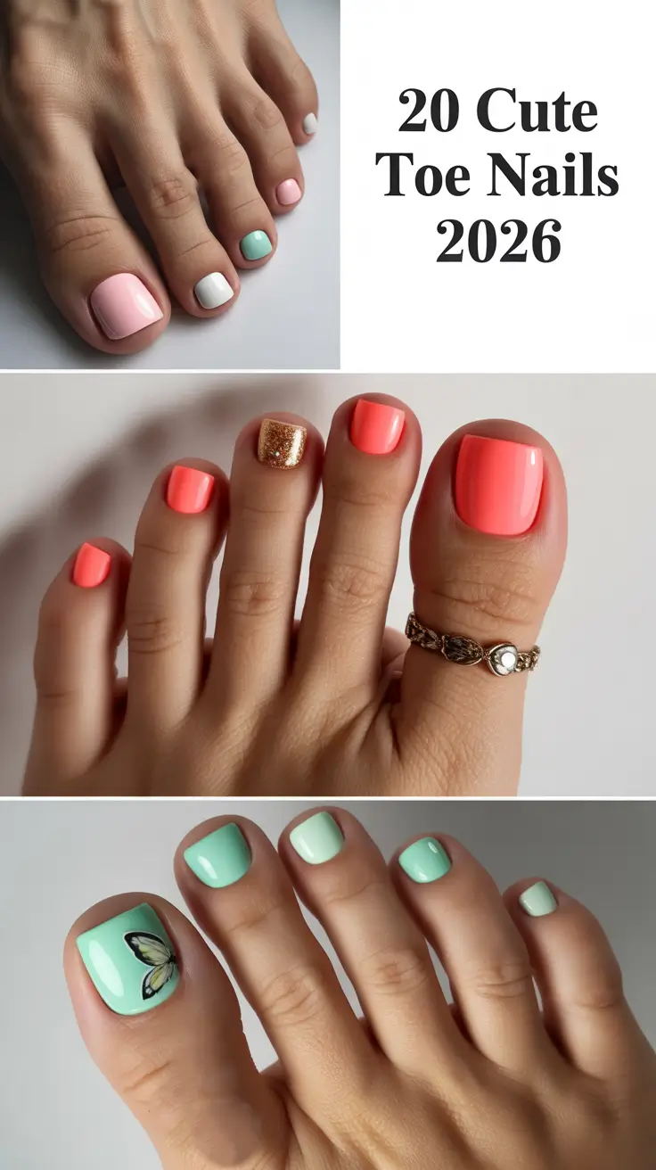 Cute Toe Nails 2026: Pretty & Trendy Pedicure Designs for Summer