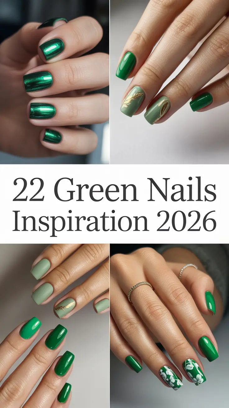 Green Nails Inspiration 2026: Fresh Mint Ideas for Trendy Designs