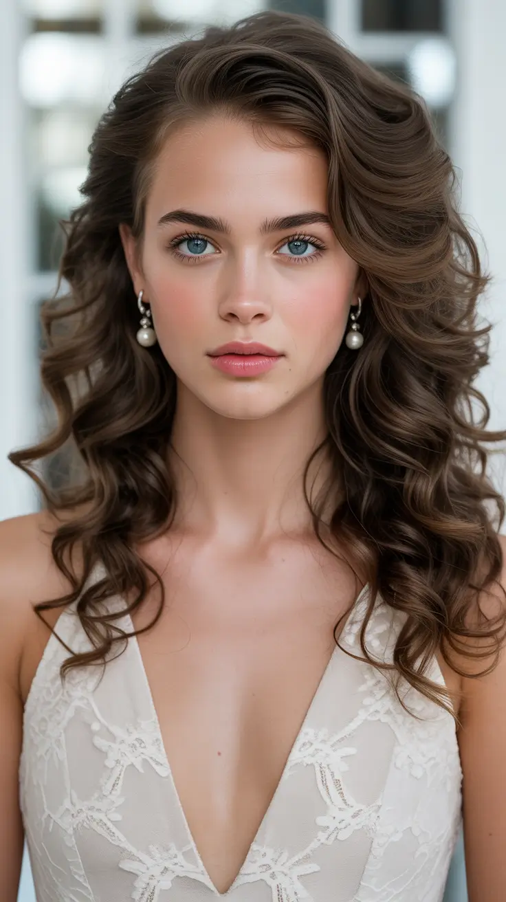 Hairstyles for long hair 2026 - Glossy Spiraled Curls with Youthful Volume