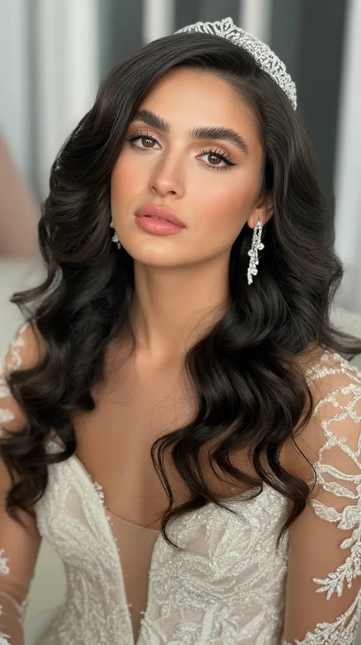 Hairstyles for long hair 2026 - Romantic Deep Waves with Bridal Influence
