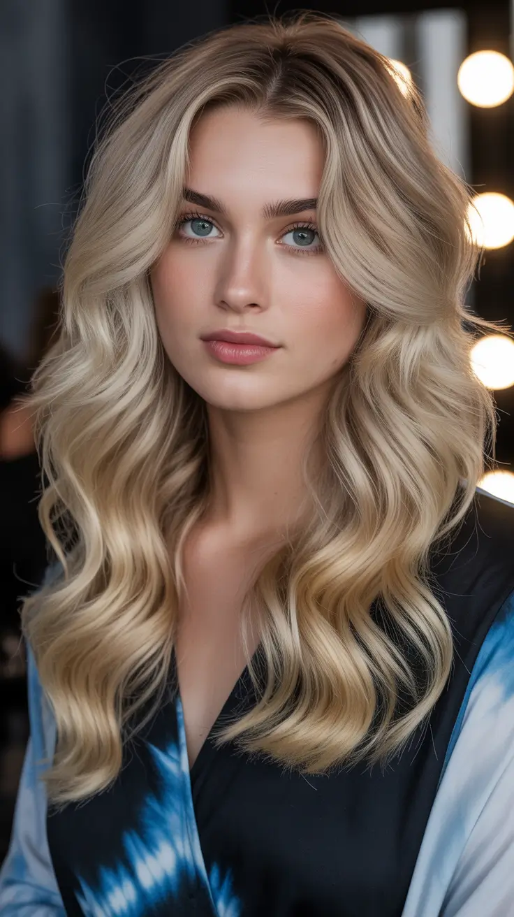 Hairstyles for long hair 2026 - Soft Blonde Waves with Natural Dimension