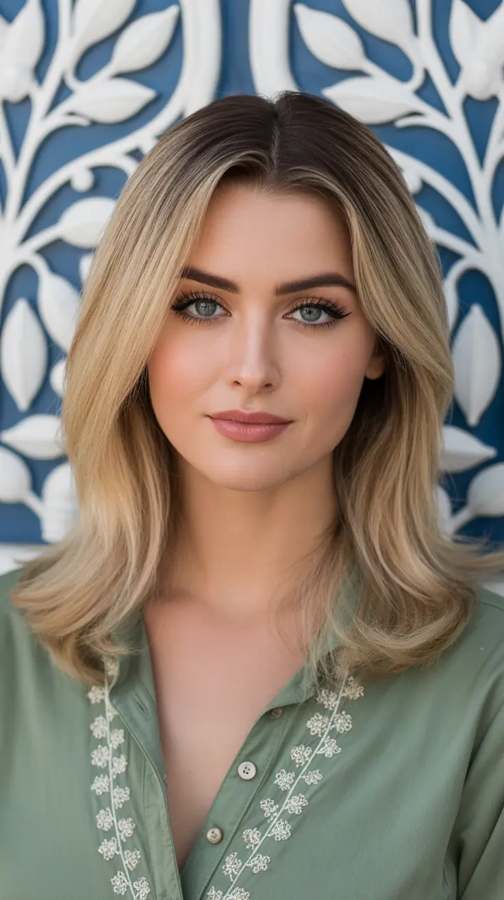 Hairstyles for medium length hair 2026 - Warm Blonde Face-Framing Medium Style