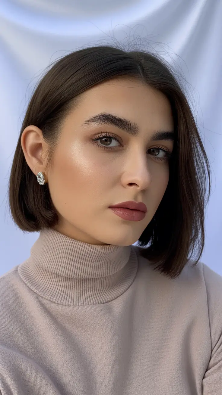 Hairstyles for medium length hair 2026 - Minimalist Chic Medium Bob with Natural Depth