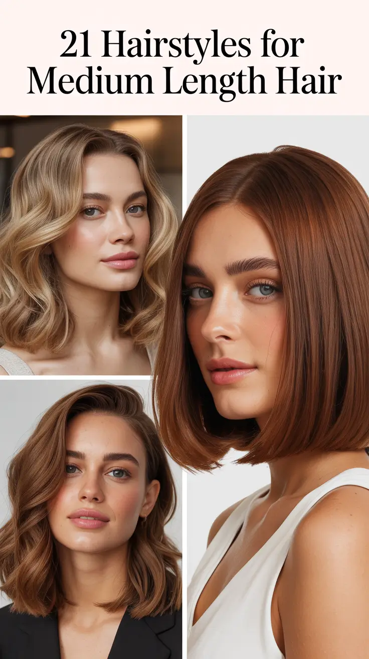 Hairstyles for Medium Length Hair 2026: Fresh Cuts, Soft Layers, Cute Waves and Easy Styling Ideas
