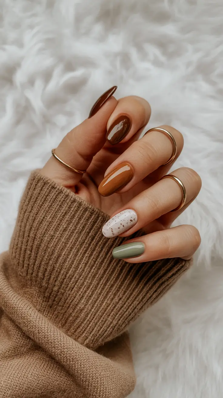 neutral nails for work 2026 Coffee-Shop Neutrals