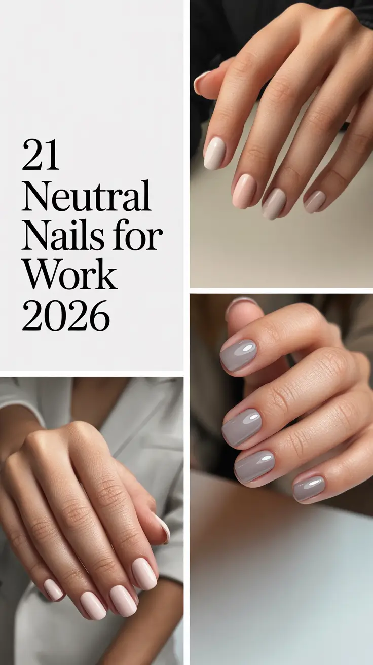 Neutral Nails for Work 2026: Elegant Ideas and Inspo for Classy Office Looks