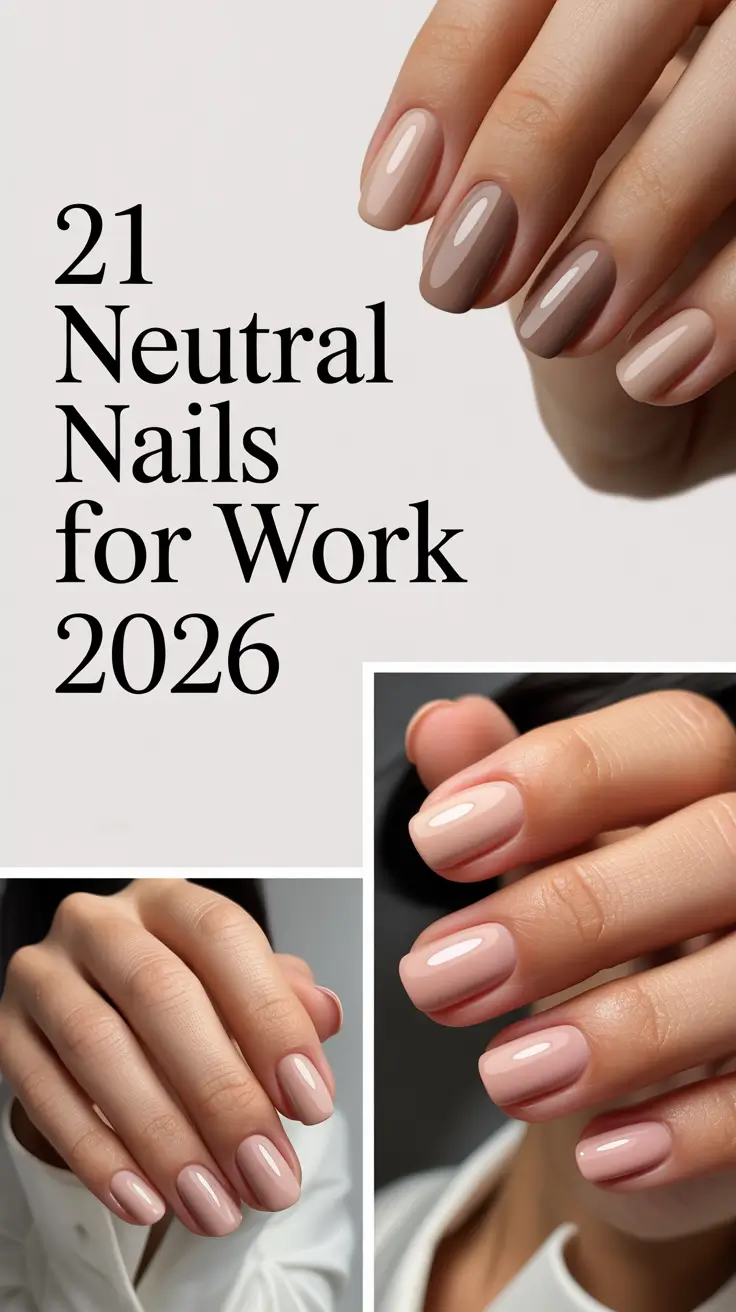 Neutral Nails for Work 2026: Elegant Ideas and Inspo for Classy Office Looks