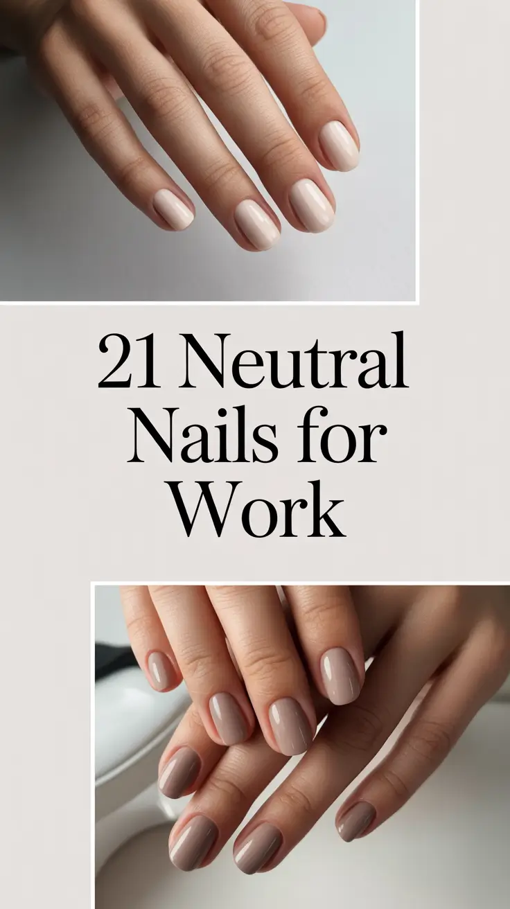 Neutral Nails for Work 2026: Elegant Ideas and Inspo for Classy Office Looks