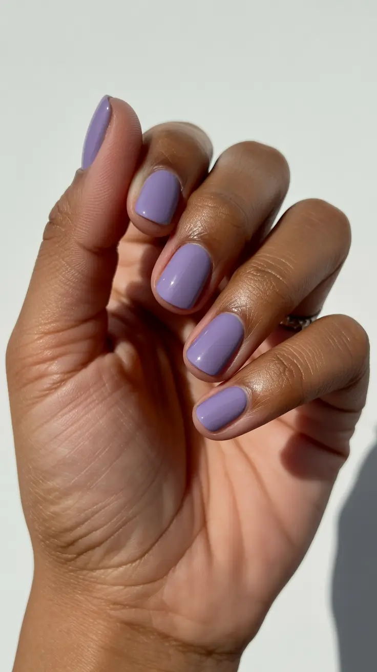 popular nail colors 2026 Soft Lavender Calm