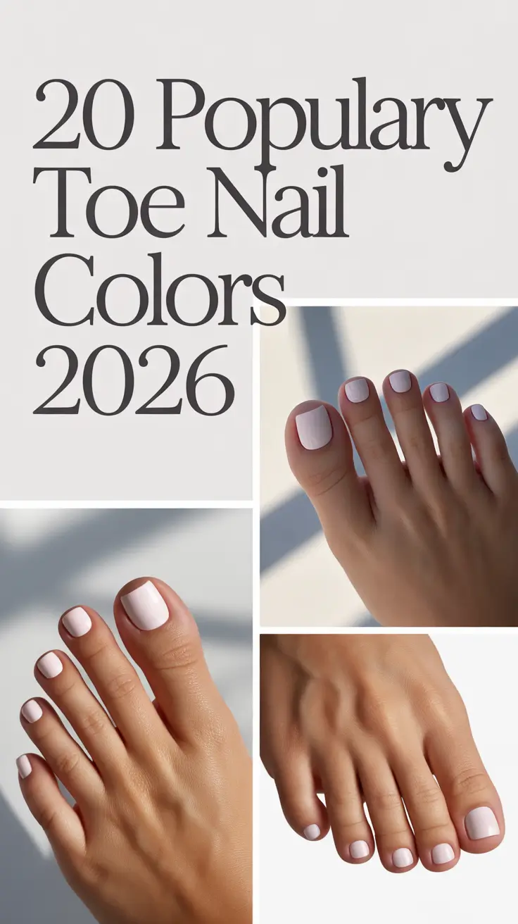 Popular Toe Nail Colors 2026: Pretty Spring/Summer Pedicure Ideas That Are Trending Now