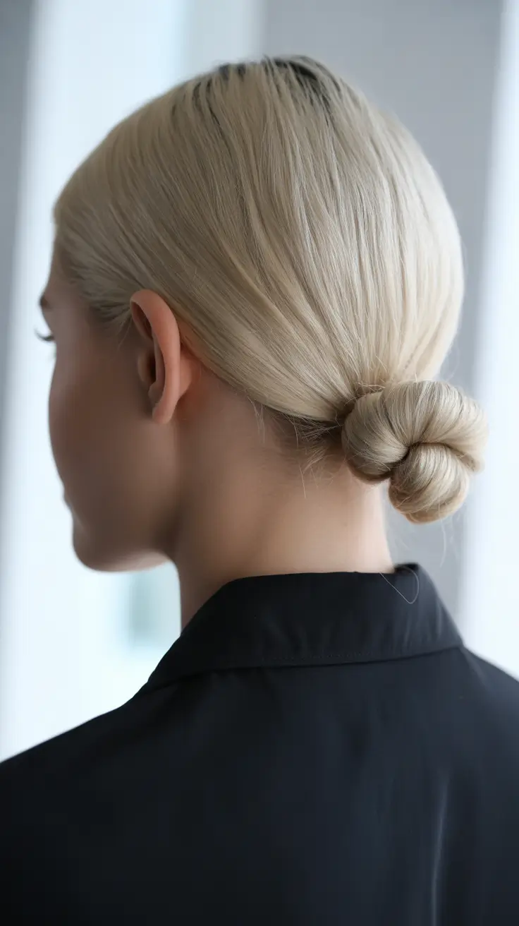 Quick hairstyle ideas 2026 Minimal Sleek Twist for Modern Days