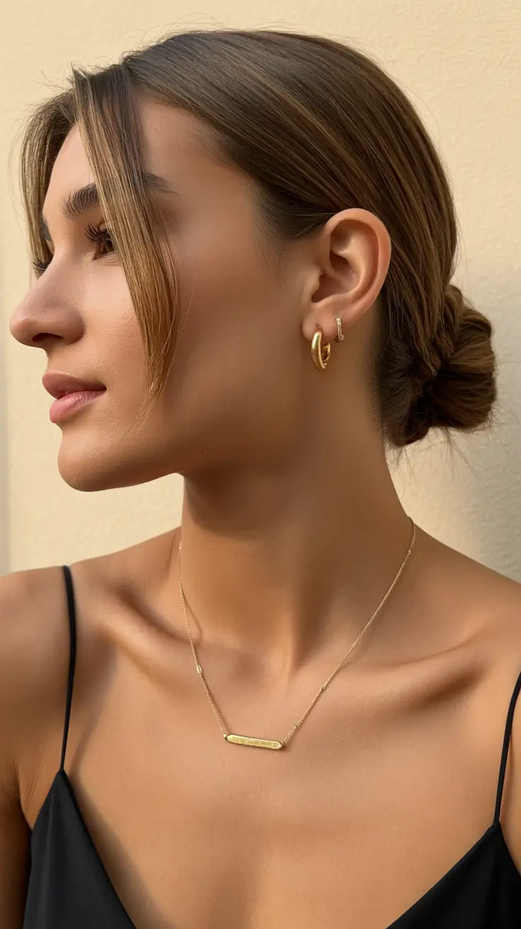 Quick hairstyle ideas 2026 Clean Low Knot with Tucked Ends