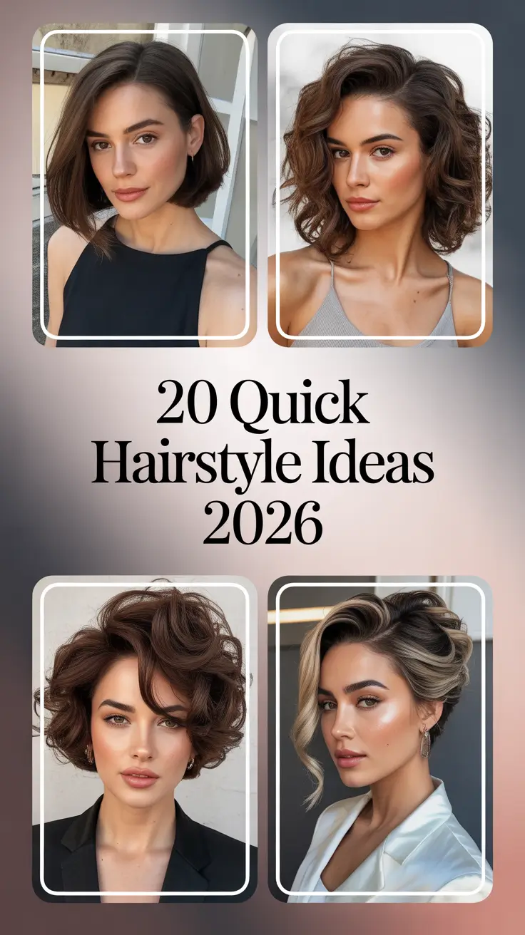 Quick Hairstyle Ideas 2026: Fresh, Easy & Cute Looks for Every Hair Length