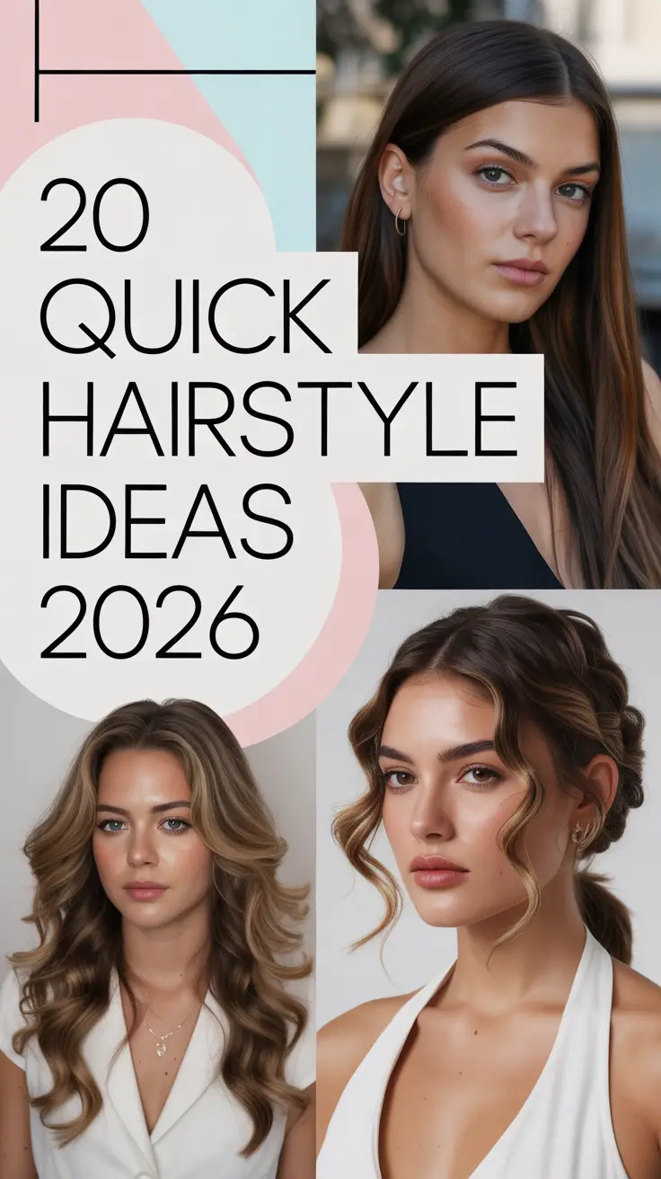 Quick Hairstyle Ideas 2026: Fresh, Easy & Cute Looks for Every Hair Length