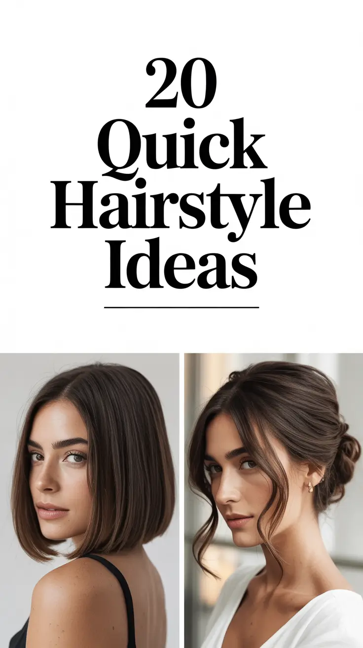 Quick Hairstyle Ideas 2026: Fresh, Easy & Cute Looks for Every Hair Length