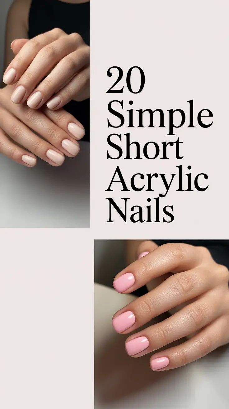 Simple Short Acrylic Nails 2026: Trendy Cute Designs, French Tips, Red Looks, and Fresh Inspiration