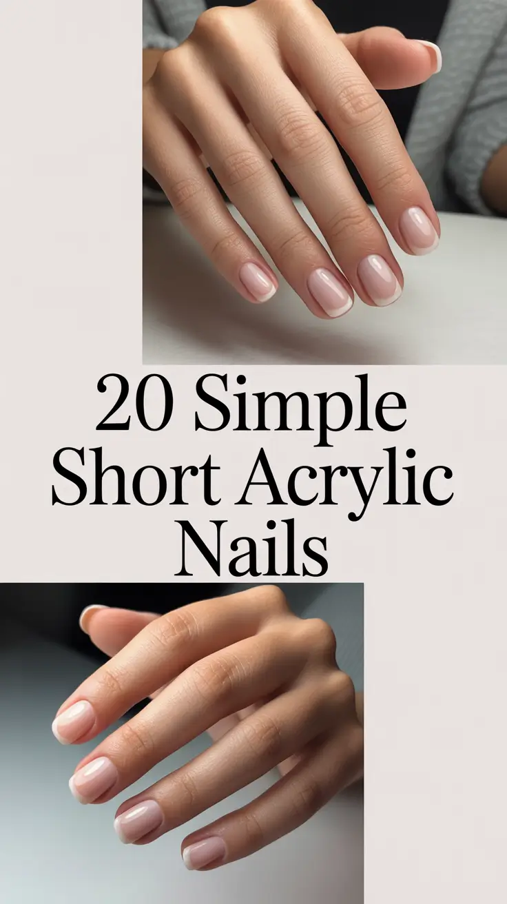 Simple Short Acrylic Nails 2026: Trendy Cute Designs, French Tips, Red Looks, and Fresh Inspiration