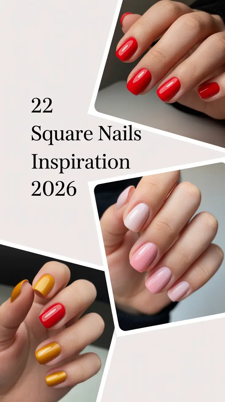 Square Nails Inspiration 2026: Fresh Designs Trending Now