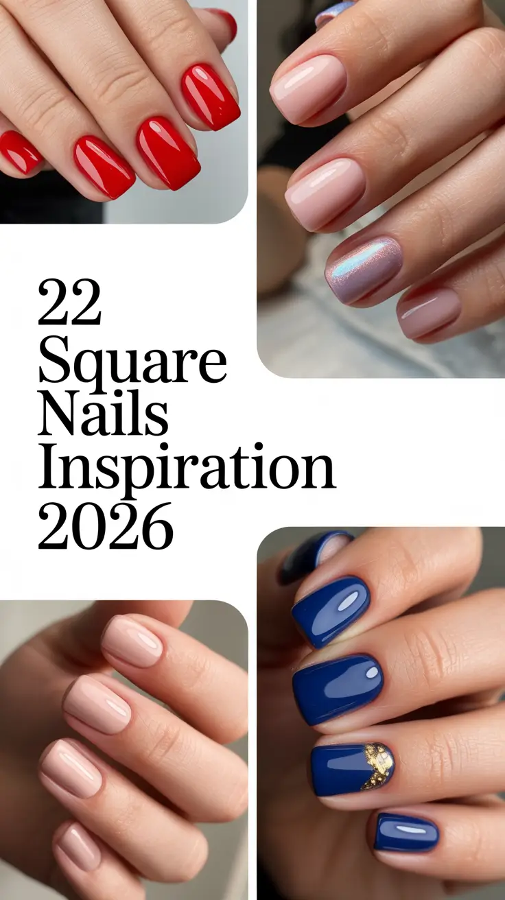 Square Nails Inspiration 2026: Fresh Designs Trending Now