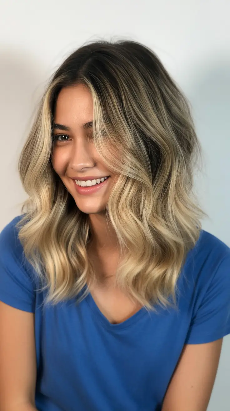 Stylish natural hairstyles 2026 Soft Wavy Lob With Natural Dimension