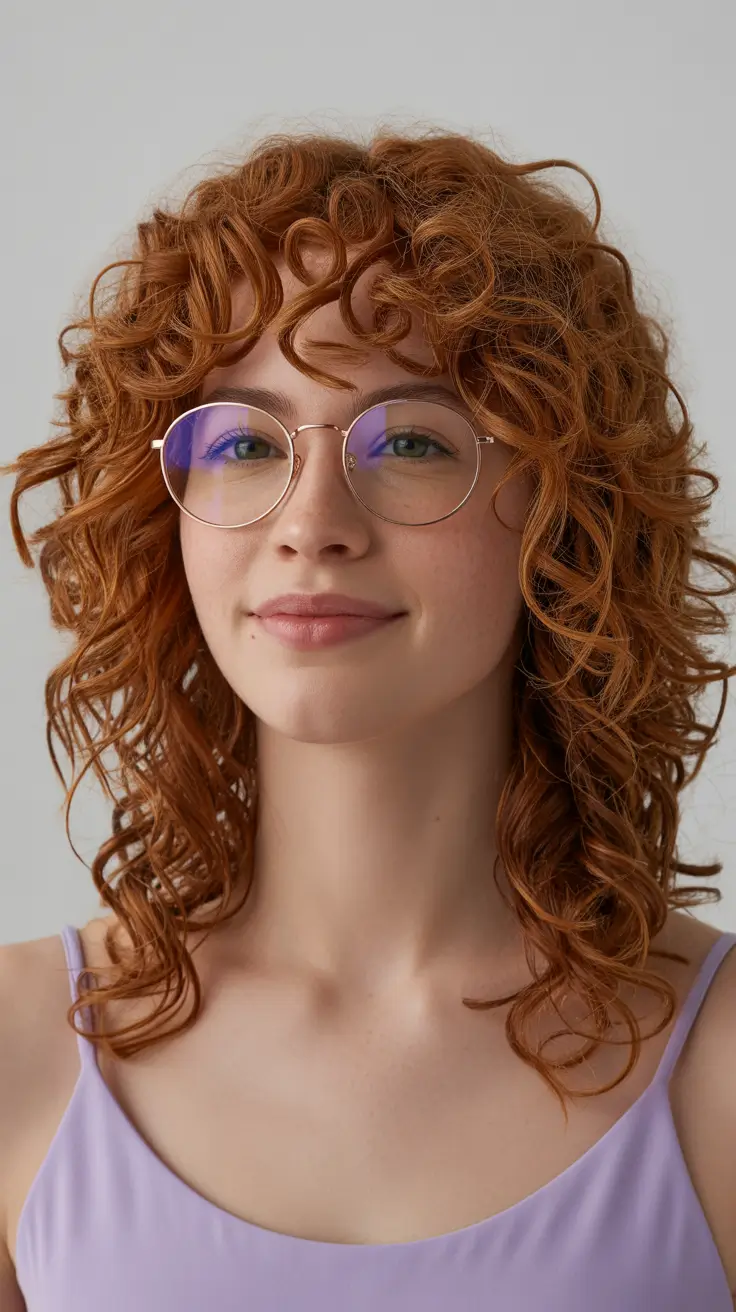 Stylish natural hairstyles 2026 Soft Ginger Curls With Natural Bounce