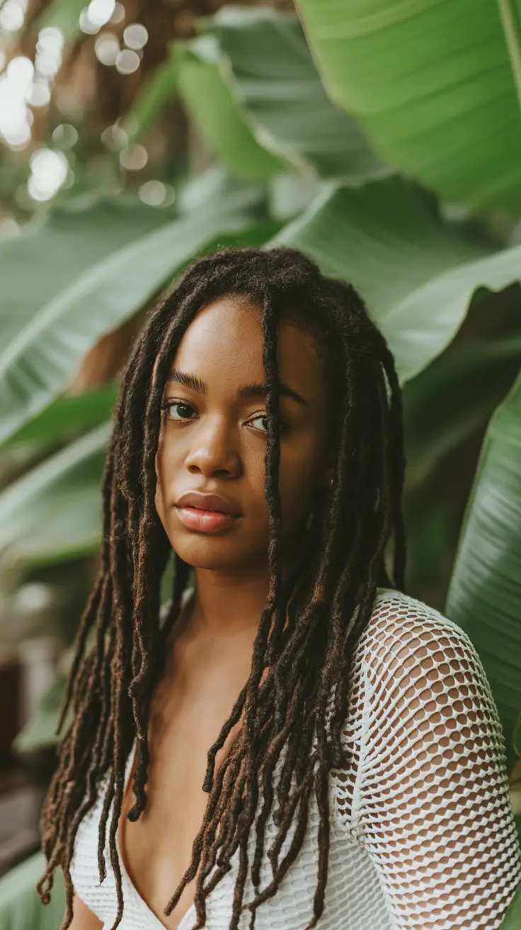 Stylish natural hairstyles 2026 Long Locs With Effortless Natural Flow