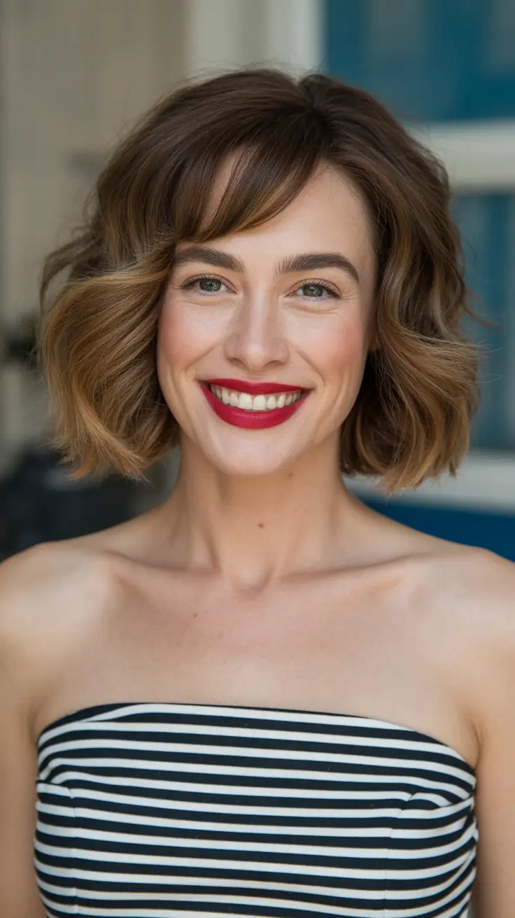 Stylish natural hairstyles 2026 Short Textured Bob With Natural Shape