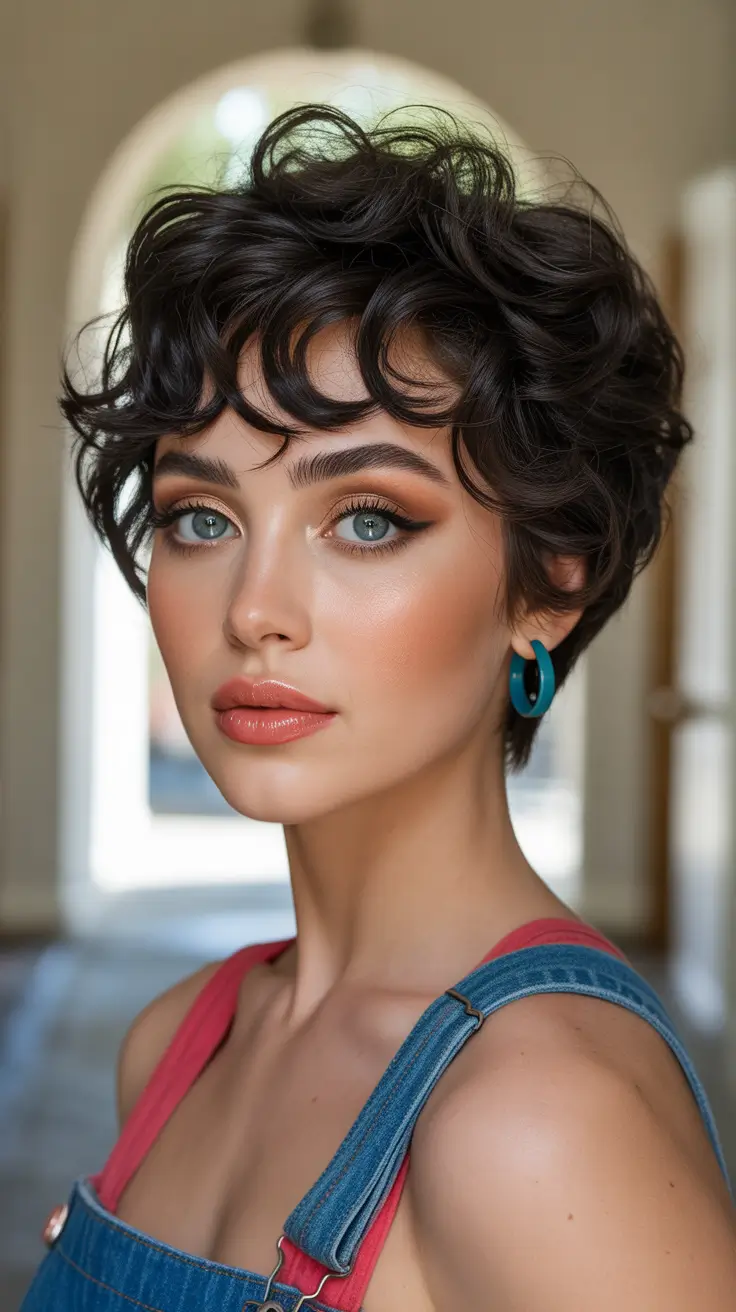 Stylish pixie hairstyles 2026 Soft Curls With Modern Pixie Energy