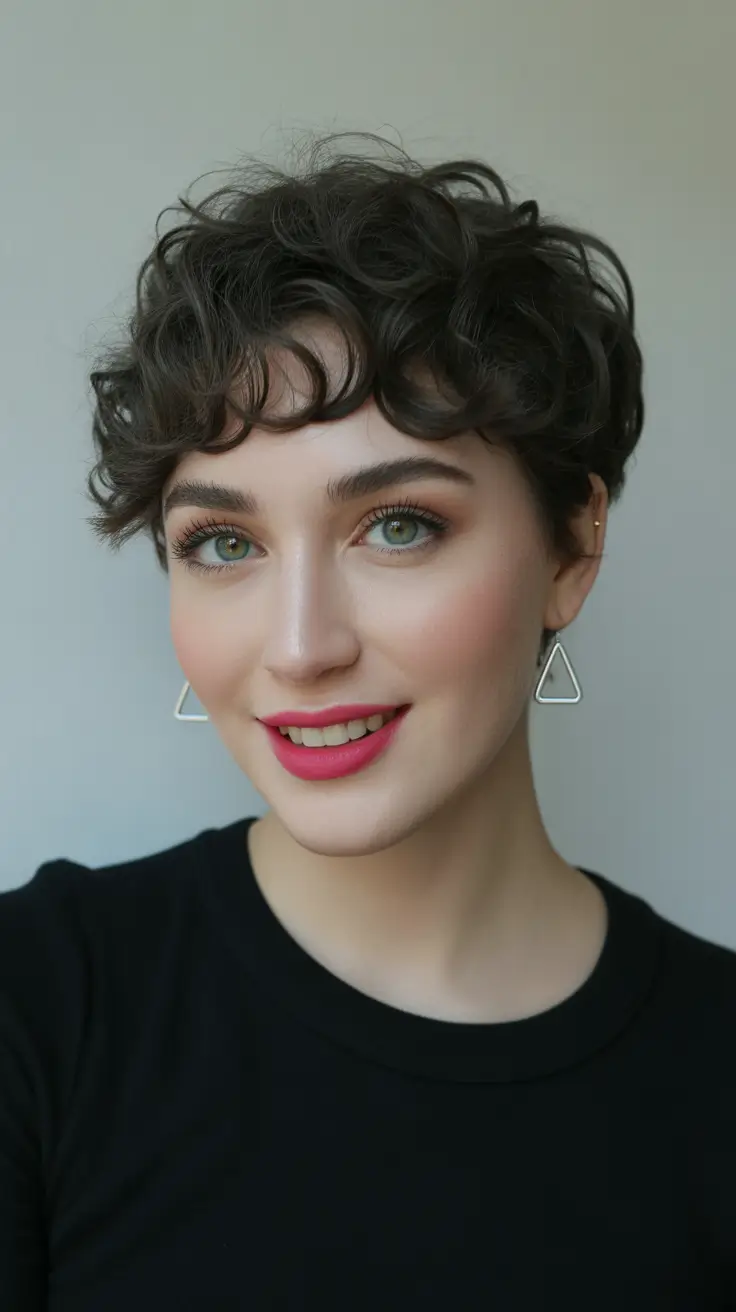 Stylish pixie hairstyles 2026 Playful Curls With a Fresh Pixie Glow