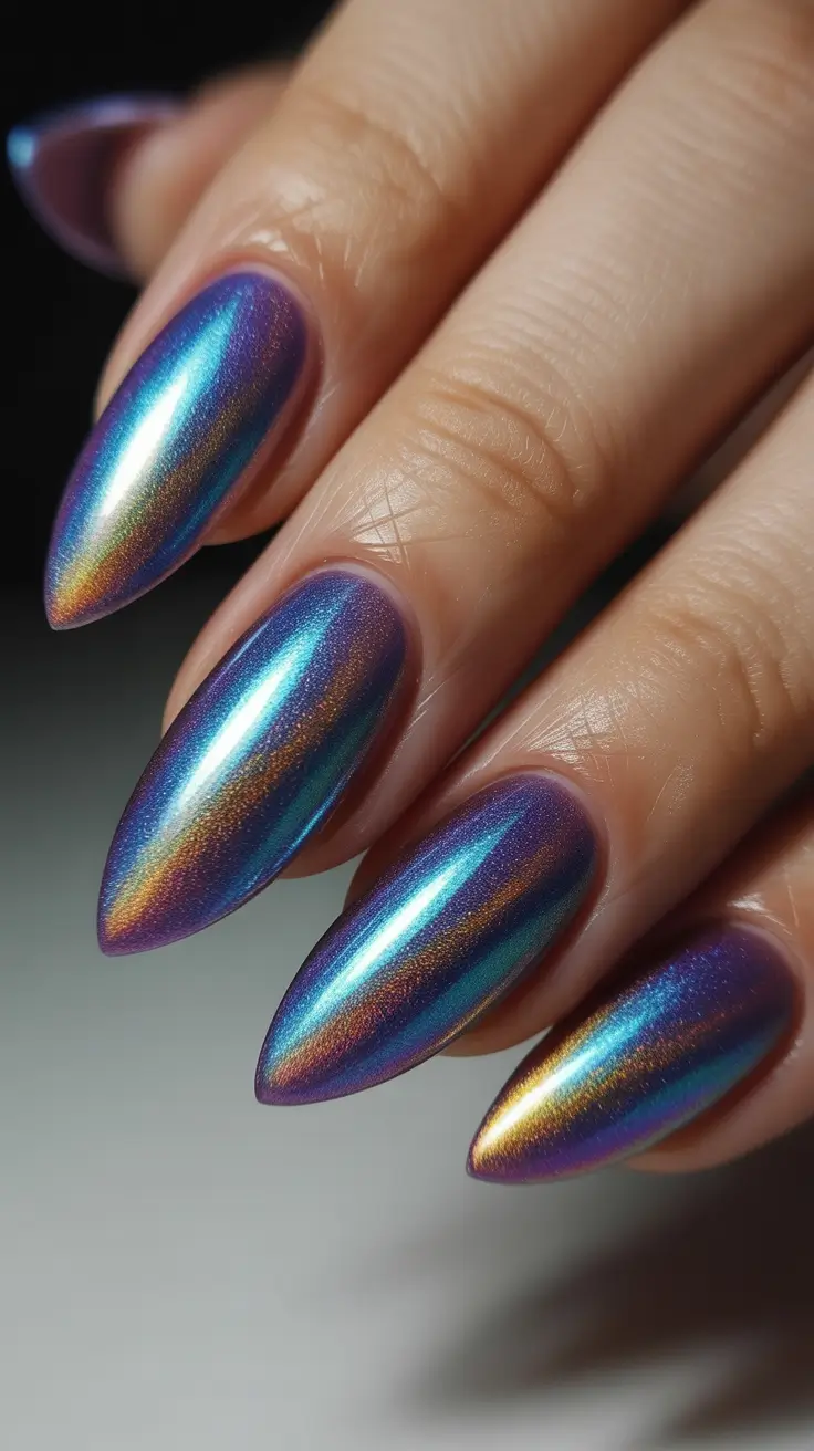stiletto-nails Chromatic Waves for Stiletto Confidence