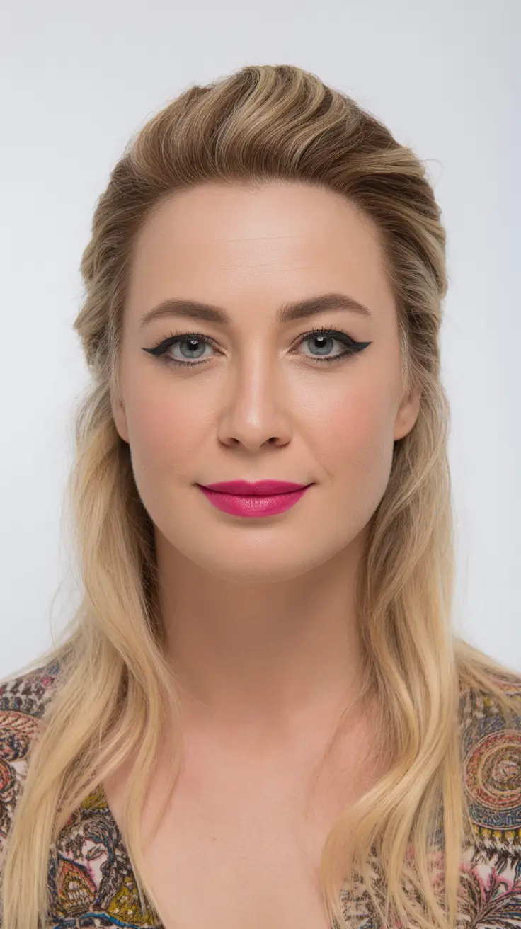 Top haircuts for long hair 2026 Effortless Half-Up Volume