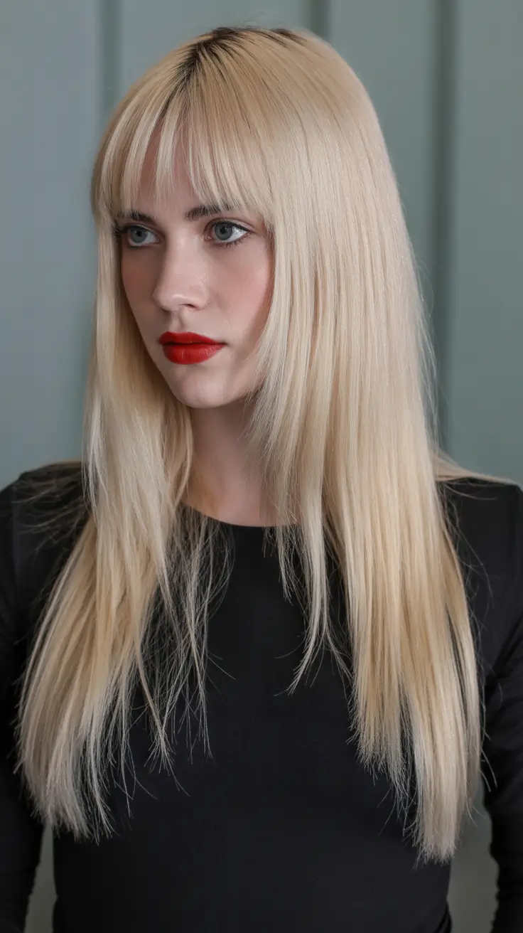 Top haircuts for long hair 2026 Platinum Straight Layers
