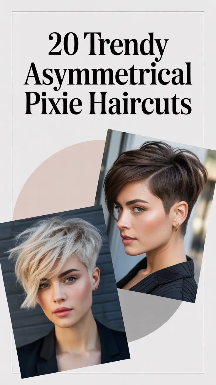 Trendy Asymmetrical Pixie Haircuts 2026: Short, Long, and Edgy Ideas for Every Face Shape