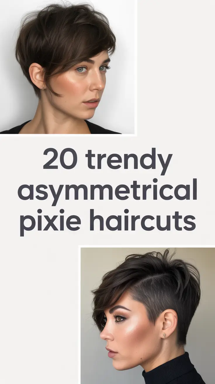 Trendy Asymmetrical Pixie Haircuts 2026: Short, Long, and Edgy Ideas for Every Face Shape