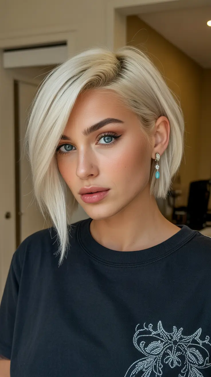 bob haircuts for women Platinum Confidence