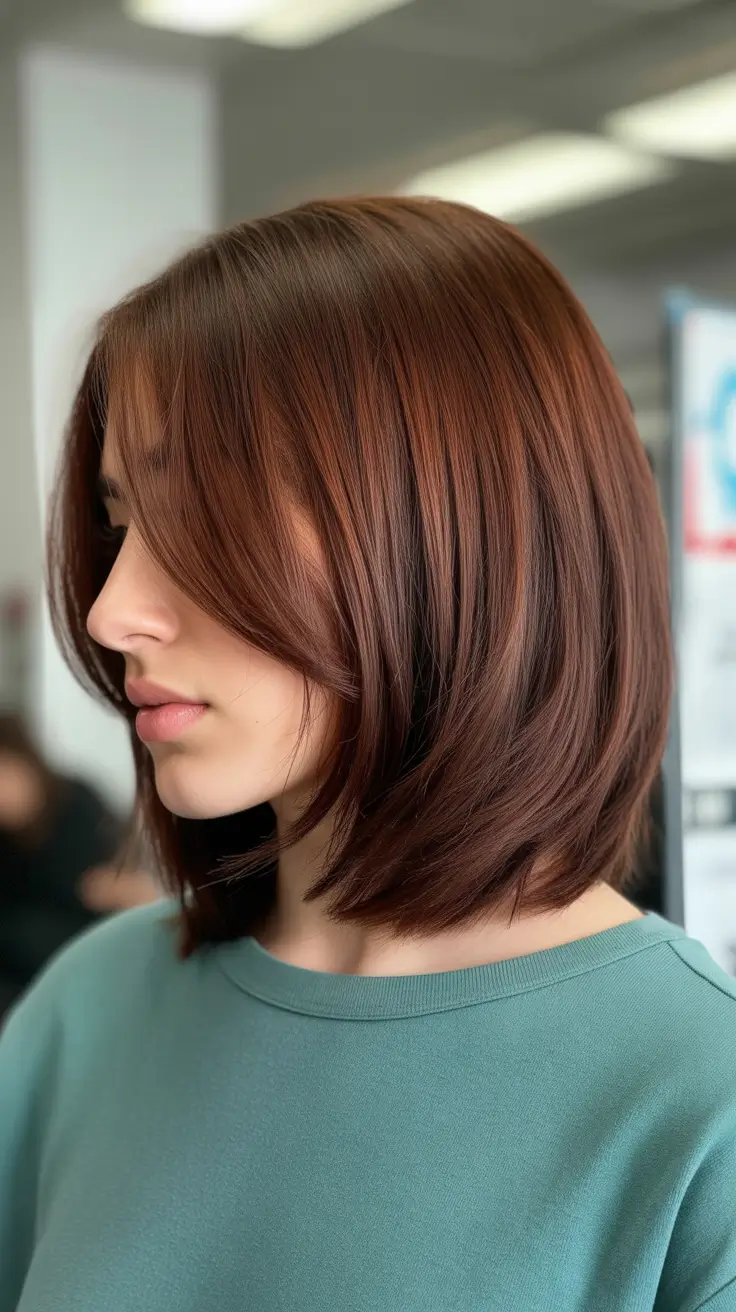 bob haircuts for women Chestnut Layers of Softness