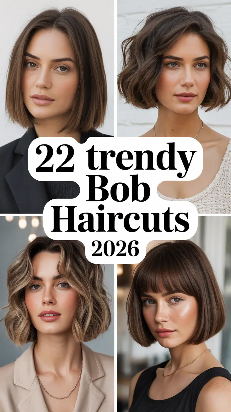 Trendy Bob Haircuts 2026: Stylish Ideas for Women to Try This Year